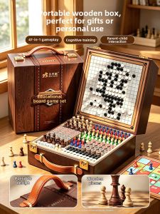 KAKABEIER | All-in-One Educational Chess Set Board