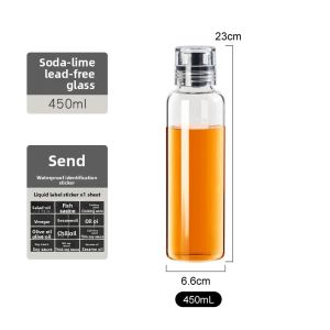 Sealed Oil Bottle Seasoning Jar Soy Sauce Vinegar Honey White Wine Kitchen Storage Container Leakproof Outdoor Oil Bottle
