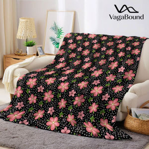 Chăn Flannel Hoa Nhỏ Màu Hồng Mềm Mại Ấm Áp Phong Cách Hiện Đại Chất Liệu Polyester Trang Trí Ghế Sofa Quà Tặng Dùng Được Quanh Năm Có Tính Năng Chống Xù Lông