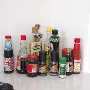 Rotate Kitchen Storage Rack Multi-Functional for Storing Condiments Plastic