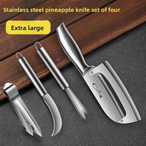 FUJUN | Fruit Peelers & Paring Knife for Pineapple and Sugarcane