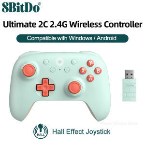 8BitDo New Ultimate 2C Wireless Gaming Controller for PC Windows 10 11 Steam Deck Raspberry Pi Android Control Hall Effect Stick Gamepad Accessories (free shipping)