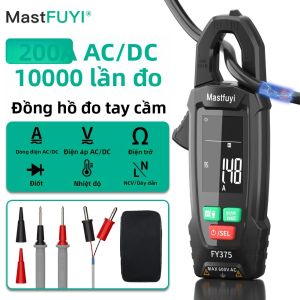 Kìm Đo Dòng Điện Xoay Chiều MASTFUYI 10000 Đếm Ampe Kế Kỹ Thuật Số Máy Đo Điện Áp Máy Đo Tần Số Cho Ô Tô Máy Đo Điện Dung Máy Đo Điện Trở Không Tiếp Xúc Đồng Hồ Vạn Năng