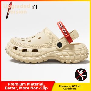 BUYANGSI | Mens Platform Increase Height Clogs Slip-resistant