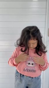VIRAL Atasan Baju Tangan Panjang anak 1-8 Tahun by Aona - Atasan Sweater/Baju Anak Lucu Viral Labubu