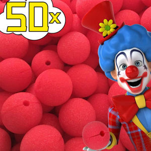 Red Ball Foam Clown Nose Halloween Party Cosplay Costume Circus Props Festival Make Up Clown Nose Performance Decoration