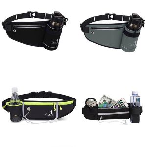 Túi đeo hông chạy bộ thể thao nam nữ  túi đeo bụng chạy bộ thiết kế dây nịt không thấm nước có lỗ tai nghe thông minh và dải phản quang an toàn CB1 - Chính hãng