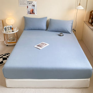 Washed Cotton Bed Canopy Single Piece Pure Color Bedding Cover Polyester Fabric Flat Weave Bedding Accessories from China