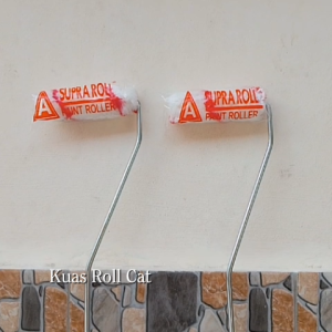 Kuas Rol Roll Cat Gagang Panjang Kapal Putih 4 4In 4Inch SUPRA (1LUSIN)