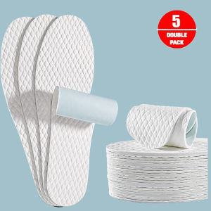 1/3/5Pair/Pack Disposable Insoles Nature Wood Pulp Insole Sweat-Absorbing Breathable Inserts Absorption Shoe Pads for  Women Men