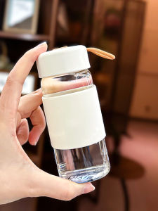 Cốc Thủy Tinh Mini Dành Cho Nữ Cốc Đi Bộ Cốc Đi Làm Cốc Đựng Nước Bằng Thủy Tinh Borosilicate Cao Cấp Cốc Đựng Nước Đi Bộ Mùa Hè