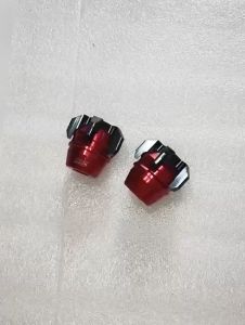 Jalu As Roda Depan Mini Bintang Full CNC Warna Merah Moge Matic & Bebek Universal