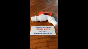 Vòi nước vòi hồ nhựa màu trắng HATHACO sản xuất tại Việt Nam Size 21.