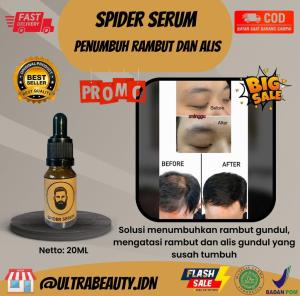 SPIDERSERUM: Penumbuh Bulu Seluruh Tubuh Dalam 7 Hari Cepat Tumbuh & Permanen