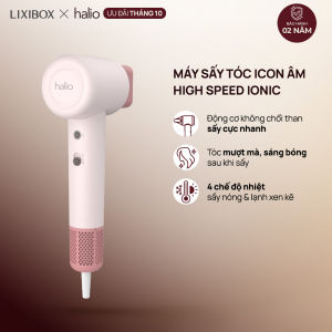Máy Sấy Tóc Ion Dưỡng Ẩm 4 Chế Độ Halio High Speed Ionic Hair Dryer Động Cơ Không Chổi Than Công Suất 1600W