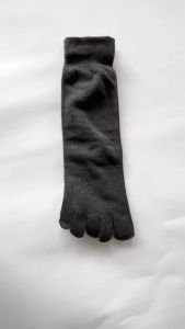 5 pairs of mens solid color five finger socks simple cotton odor resistant and breathable split toe socks