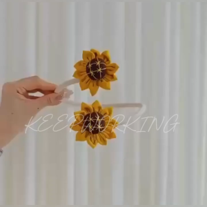 KW 1 Pair Flexible Curtain Tiebacks Simple SunFlower Pattern Curtain Rope