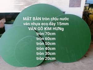 Mặt bàn tròn- ván nhựa eco dày 15mm làm mặt bàn mặt ghế ngồi