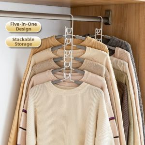 Space Saving Multi-functional Foldable Iron Hanger