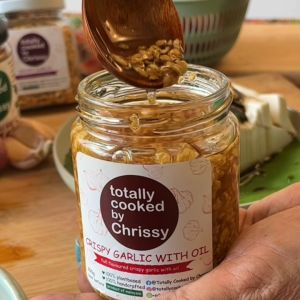 Crispy Garlic with oil from Totally Cooked by Chrissy 香脆蒜油酥 200g Diabetic friendly no salt no sugar added ready to eat