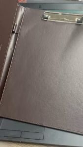 Bìa trình ký da xifu A4 màu nâu cà phê sang trọng