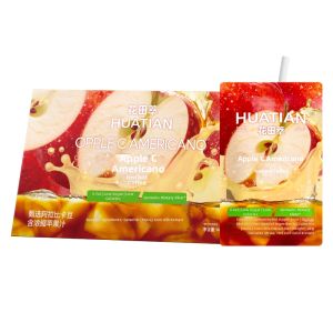HUATIANCUI | Zero Sugar Zero Fat Invigorating Apple Orange Flavor Instant Black Coffee Powder