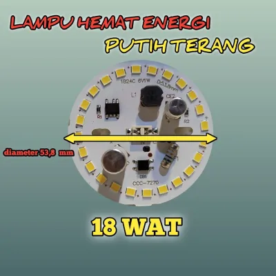 PROMO TERBARU LAMPU LED 12 1518 WAT BAHAN ALUMUNIUM SUPER TERANG SUDAH LENGKAP DENGAN KABEL TINGGAL COLOK LISTRIK NYALA