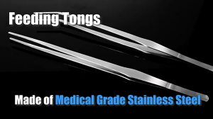 แหนบพืชน้ํา 1 ชิ้นสแตนเลสยาวพิเศษ 27 ซม. คีมให้อาหารตรงและโค้งแหนบแหนบพืชน้ําเครื่องมือพิพิธภัณฑ์สัตว์น้ํา