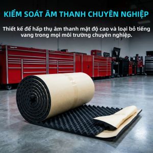 Tấm Cách Âm Ô Tô Mút Xốp Tổ Ong Mật Độ Cao 20mm Tự Dính Cách Nhiệt Capo Chống Ồn