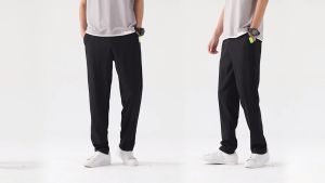 Celana Pria Kain Stretch Empat Sisi Celana Panjang Pria Casual Elastisitas Tinggi K3010M