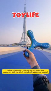 Đồ Chơi Boomerang 3 Cánh Xốp Mini Cho Bé Tự Quay Lại Đĩa Bay Chéo Ba Lá Bằng Mút Đồ Chơi Trẻ Em
