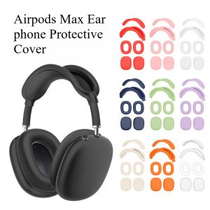 4ชิ้น/1ชุดเคสป้องกันทนทานเป็นพิเศษสำหรับ AirPods Max-พรีเมี่ยม TPU แถบคาดศีรษะและเคสหูฟังที่มีแรงกระแทกดูดซับรอยขีดข่วนและออกแบบอุปกรณ์เสริมสมบูรณ์แบบติดตั้งง่ายสำหรับการใช้งานประจำวันและการเดินทาง