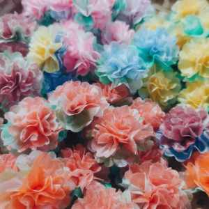 เหรียญโปรยทาน ทำจากกระดาษสา คละแบบ คละสี คละลาย ราคาพร้อมเหรียญ 1 บาท ราคาแพค 100 ดอก