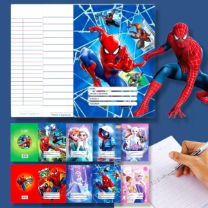 Believe 10 Pcs Spiderman Notebook For Kindergarten Writing Notebook Grade 1 Composition Notebook With Cover Note Book for Elementary Learners Ideal for School Assignments Creative Writing and Note-Taking with Durable Spiderman Covers