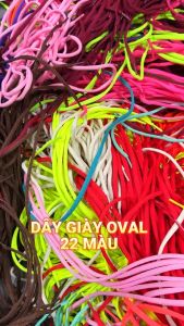 [40 Màu] Dây Giày Oval 6mm Cho Giày Cầu Lông Cao Cấp Thay Thế 40 Màu - Dây Giày Thể Thao