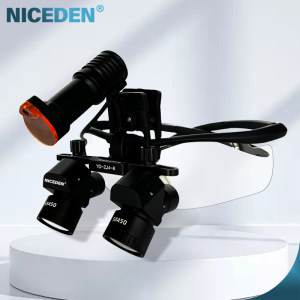 NICEDEN 5X High-power Binocular Dental Loupe Magnifying Glasses for Medical Operation Cosmetic Surgery