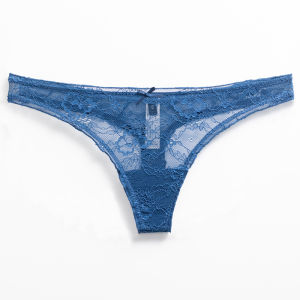 กางเกงชั้นในสตรีไร้ตะเข็บขอบลูกไม้เซ็กซี่สไตล์เกาหลี กางเกงชั้นในสตรีสปอร์ตฟิตเนสแบบนุ่มสบาย ทรงเอวต่ำ สีพื้น