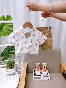 Setelan Baju Bayi Cowok Kemeja Bayi Laki Laki - Roseshop18