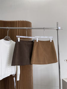 Jayt S Fall and Winter Retro Affordable Luxury Suede Skirt Elegance Fashionable French Gentle Elegant A- line Short Culottes