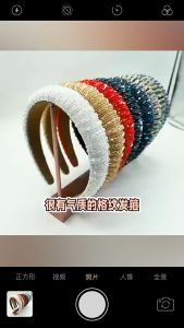 Bando Korea 3cm Impor dengan Aksen Kristal Permata: Bando Bridal Cloud Korean Crystal Headband Aksesoris Wanita Glamour Wedding Headband BRJ001