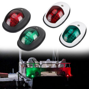 Đèn LED Chống Nước Dẫn Đường 10-30V Đèn Cảnh Báo Tín Hiệu Cho Thuyền Biển Du Thuyền Xe Tải Trailer Van Ngăn Phía Phải Ngăn Phía Trái Đèn Báo