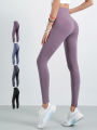 High Waist Fitness Pants Women's Summer Yoga Tightening Abdomen Quick Dry Running Sports Yoga Pants Breathable Nylon Fabric. 