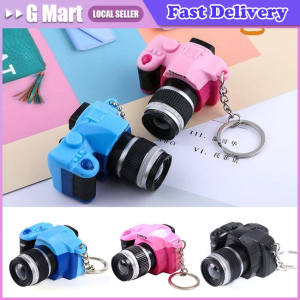 Mini Digital Camera Model 1:12 Dollhouse Camera LED Flash Keychain Decor Toy Camera 3D Pendant Photographer Charm Necklaces Keychain Bag Pandent Necklace Boy Girl Fashion Party Collarbone Chain Jewelry Mini Camera Keychain SLR Camera Keychain Key Chain