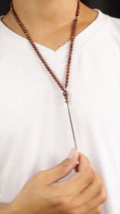 Kalung Tasbih Kecil Pria Wanita Keren Kayu Kaukah Kokka Asli 99 Butir