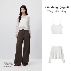 Semir | Bộ Áo Len Ngắn Nữ Tính Phong Cách Pháp