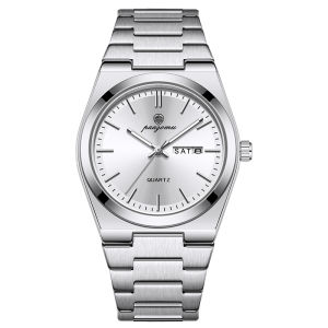 PENGAGAR  Luxury Quartz Man Wristwatch Sport Men Watches Waterproof Luminous Date Week Stainless Steel Mens Watch Male Reloj