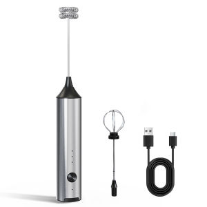 Fast Handheld Drink Mixer Stainless Steel for Matcha Lattes Cappuccino
