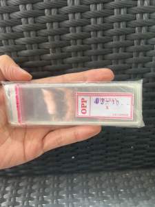 OPP plastik kantong dengan seal lem ukuran 3-8cm isi 100pcs
