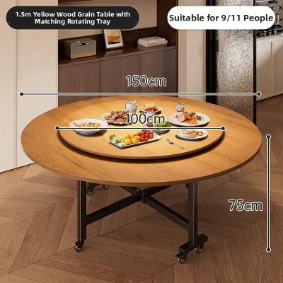 ZHUSHANXIA | Vintage Folding Round Table