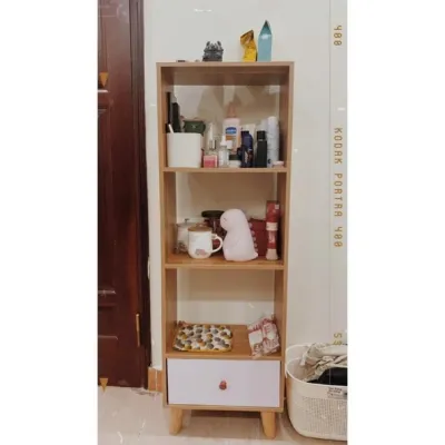 Tủ Gỗ Đa Năng Có Ngăn Miễn Phí Ship Kệ gỗ nhiều tầng có tủ phong cách Bắc Âu giá rẻ siêu ưu đãi
